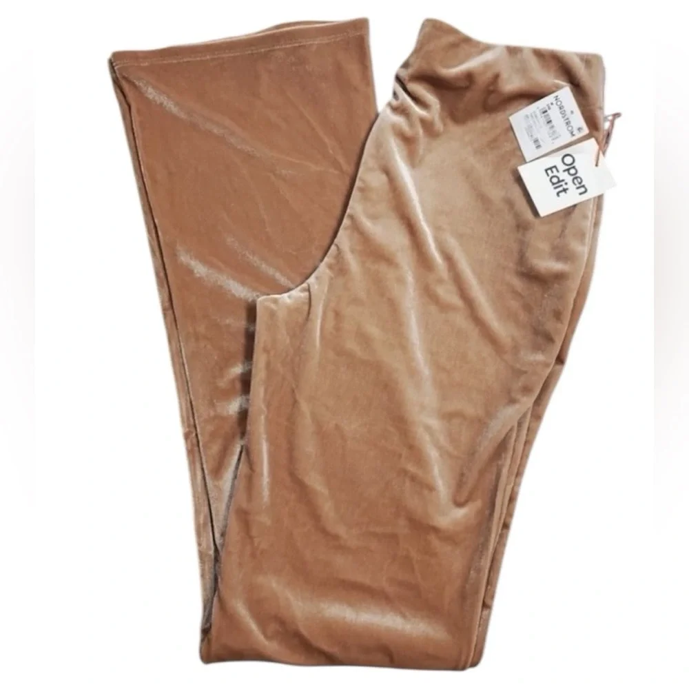 Open Edit Velour Flare Legging Pants Size XL New with Tag - Picture 1 of 8